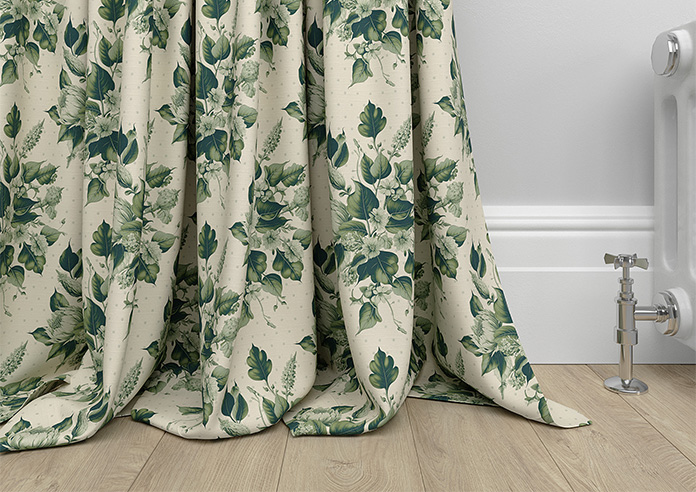 Pensford, Penn Bouquet Barbing Green - Made to Measure Curtains - Image 6